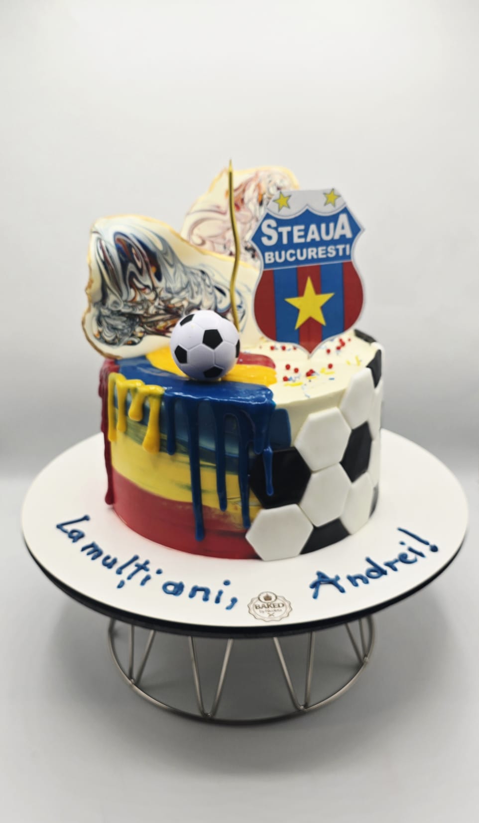 Bespoke custom celebration cake for Gentlemen & Milestones handcrafted by Nicoleta